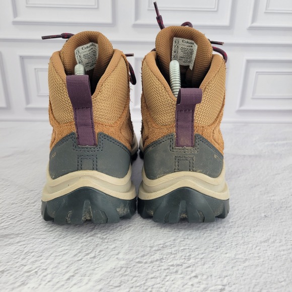 Columbia Womens Hiking Boots Size 9.5 Waterproof Brown Tan Transverse Suede - Picture 4 of 10